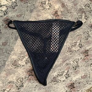 Victoria's Secret Very Sexy Ziggy Glam Shine crystal fishnet panty NWT